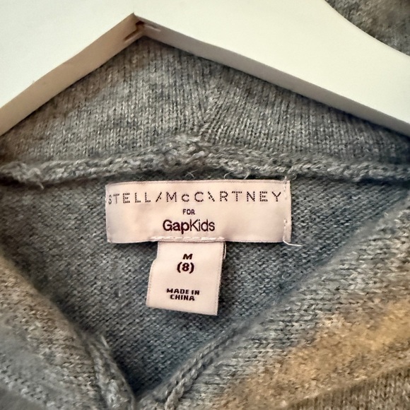 Stella McCartney X Gap Kids Gray Cashmere Blend Hooded Sweater -M - Picture 2 of 5